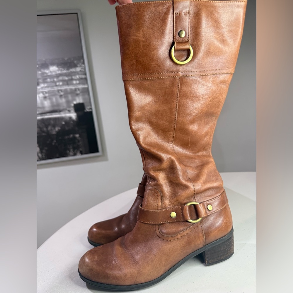 Bandolino Brown Leather Heeled Boots